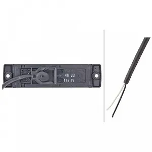 Фонарь габаритный боковой HELLA 2PS 008 645-991 для DAF IVECO SCANIA FAUN ZIEGLER synthetic.ua - Фото 1