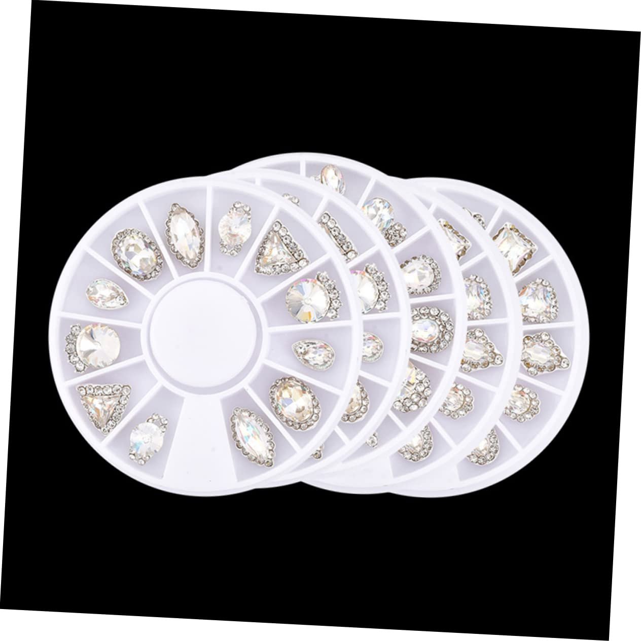 Набір страз MAGICLULU, 3 коробки, інструменти для манікюру, блискучі кристали, фото №7