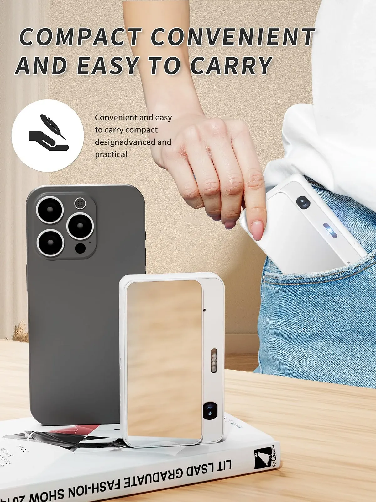 Цифрова фотокамера Mutrain X10 1080P 32G White, фото №5