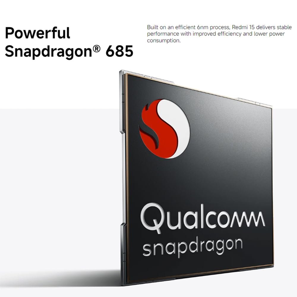 Смартфон XIAOMI REDMI 15 NFC 8+256 GB 6.9" FHD 7000 мАч 33 Вт 144 Гц 50 МП Android 15 Black, фото №7