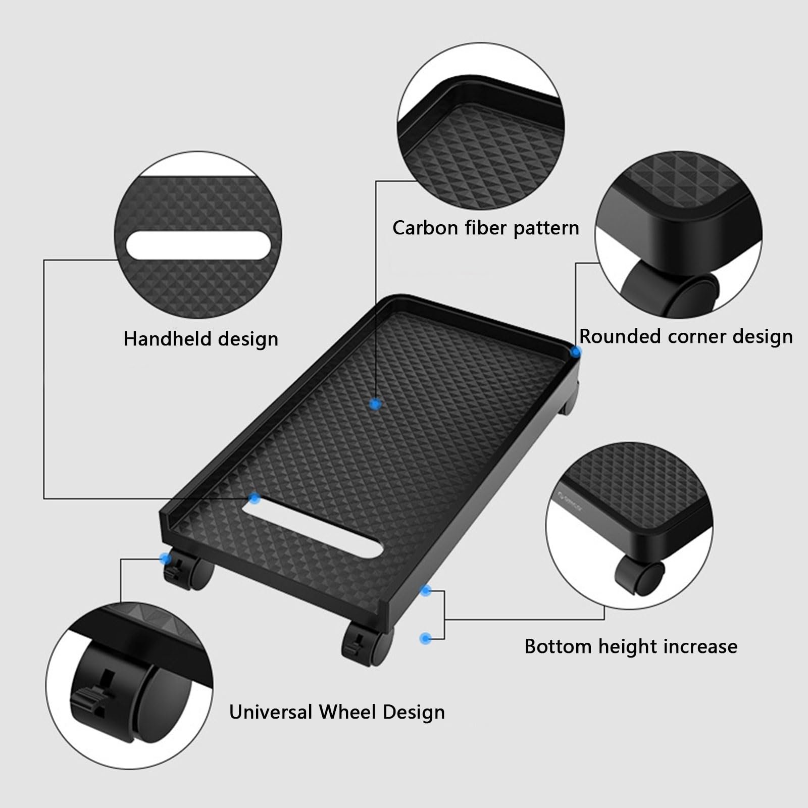 Держатель для компьютерной башни Портативный, Углеродное волокно, фото №5