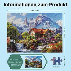 Пазл MISITU Mountains and Villas 1000 деталей 70 x 50 см ціна на synthetic.ua - Фото 1 Пазл MISITU Mountains and Villas 1000 деталей 70 x 50 см synthetic.ua - Фото 1