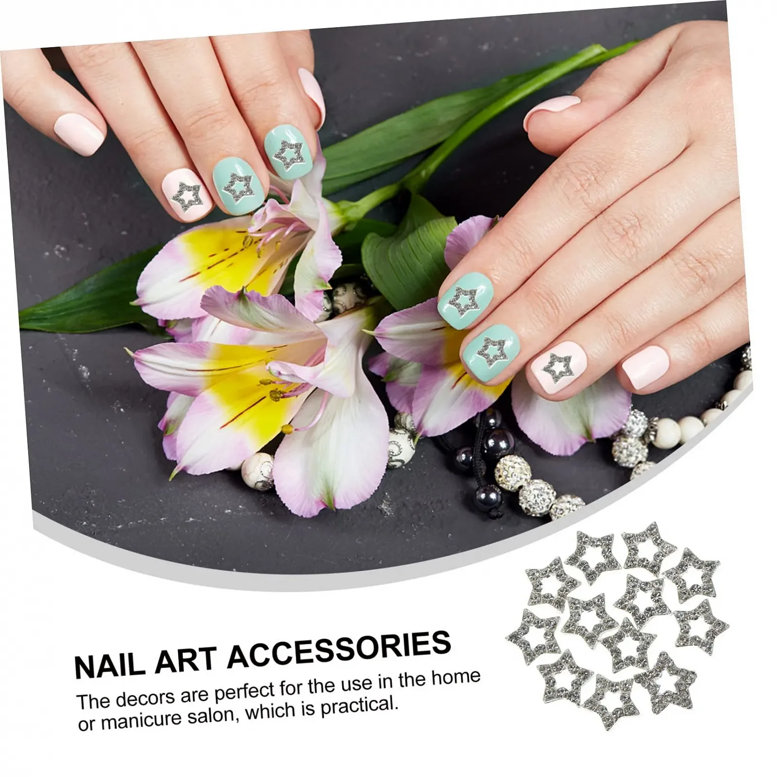 Набір Шармів Зірка Стрази Декоративні, фото №6