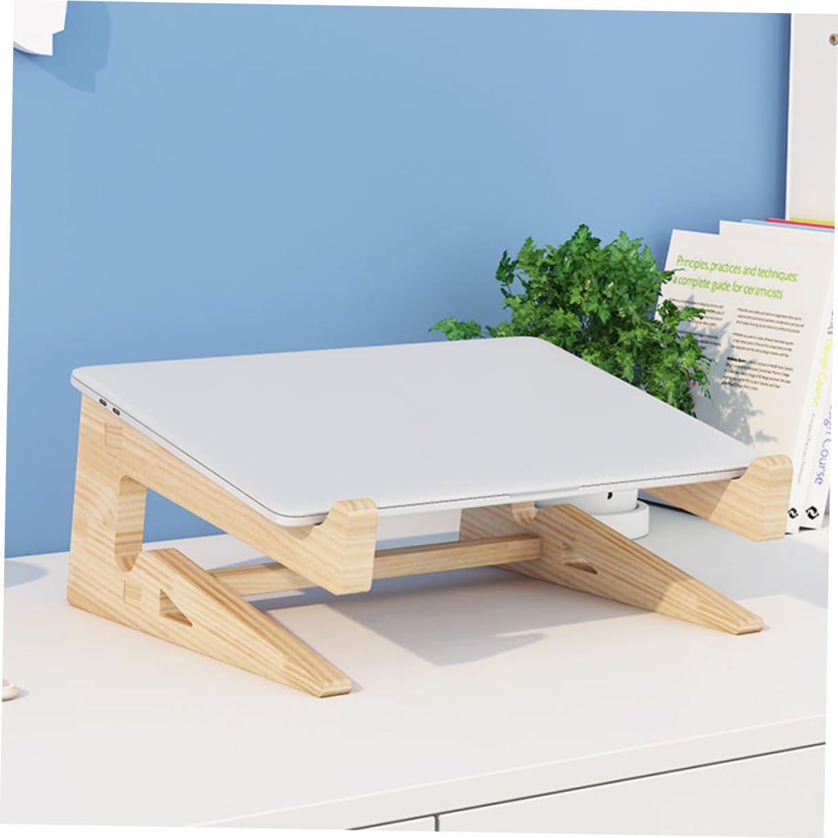 Подставка для ноутбука Эргономичная Деревянная Массивная для ноутбуков, фото №6