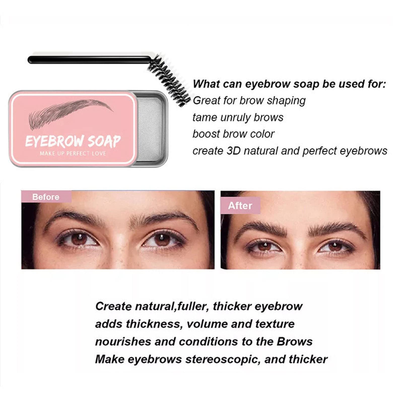 Віск для брів 4D Eyebrow Gel стійкий водонепроникний відтінок блонд, фото №5
