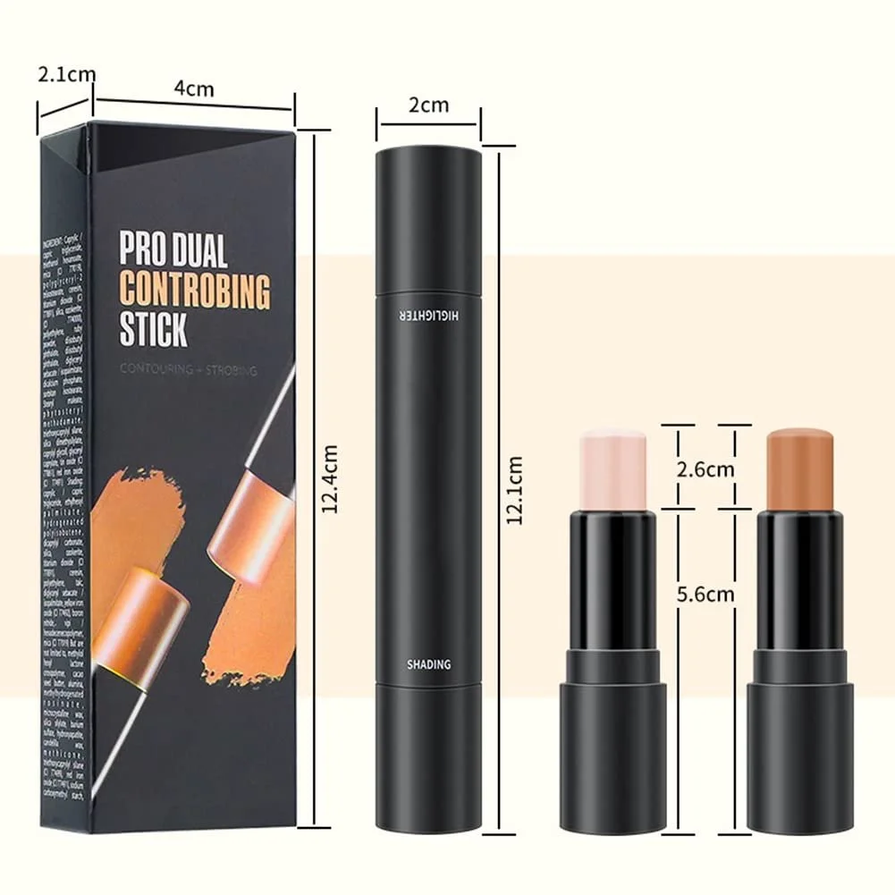 Олівець для контурингу Хайлайтер 2 в 1 Стік для контурингу Подвійний стік для контурингу, фото №7