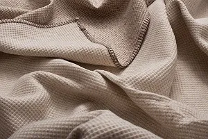 Плед вафельний David Fussenegger LIDO Натуральний 140 x 200 см synthetic.ua - Фото 1