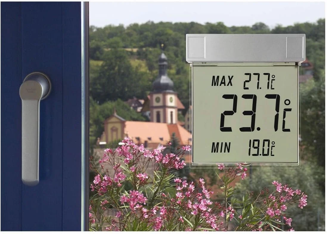 Термометр TFA Dostmann Vision цифровий віконний 30.1025 з великим дисплеєм температури зовнішнього повітря, фото №2