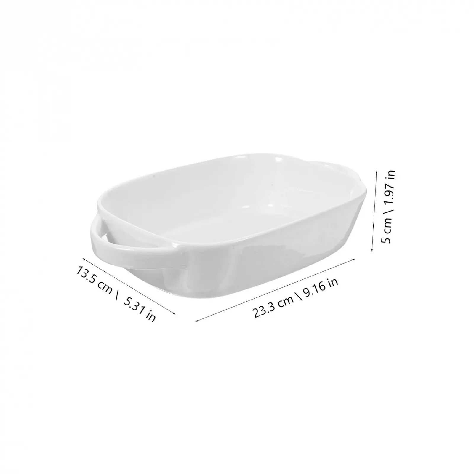 Форма для запікання SOLUSTRE керамічна прямокутна жаростійка з подвійними ручками, фото №5