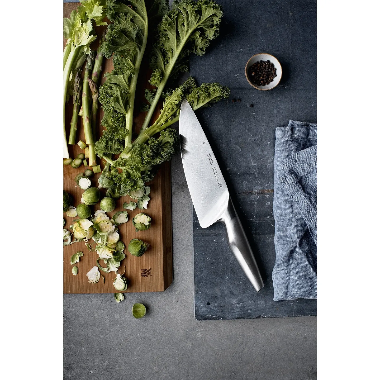 Ніж кухонний WMF Chef's Edition 21 см, лезо 10 см, нержавіюча сталь, в дерев'яній коробці, фото №11 Ніж кухонний WMF Chef's Edition 21 см, лезо 10 см, нержавіюча сталь, в дерев'яній коробці, фото №11