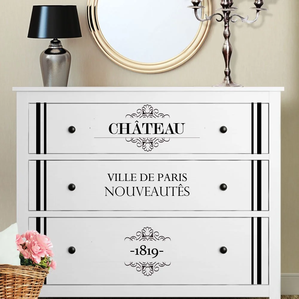 Наклейка на стіну Ikea Hemnes Vintage Style 2 W3341 Біла, фото №1 Наклейка на стіну Ikea Hemnes Vintage Style 2 W3341 Біла, фото №1