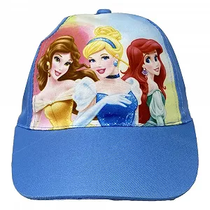 Бейсболка Princess Ariel Aurora Cinderella Rapunzel детская летняя регулируемая synthetic.ua - Фото 1