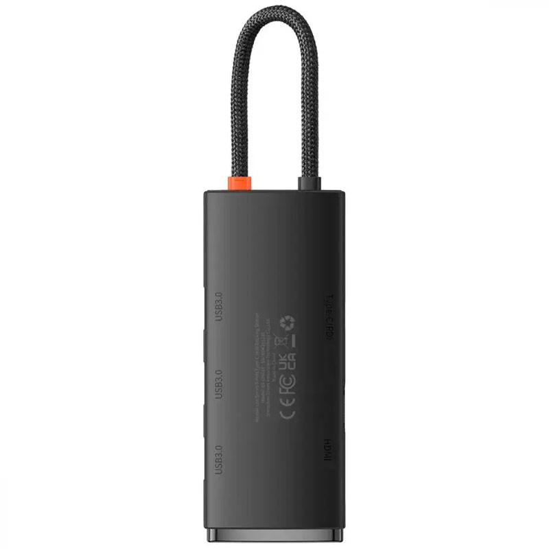 Переходник HUB Baseus Lite Series 5in1 Type-C to HDMI 3xUSB 3.0 PD WKQX04, фото №3