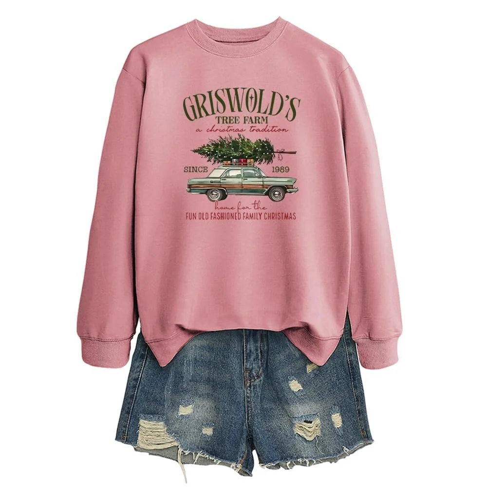 Жіноча Толстовка MLZHAN Girswold's Tree Farm Різдвяний Пуловер, фото №2