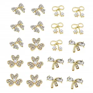 Beavorty Хрест, золоті стрази, діамантові прикраси, металеві перли, 3D сплав, набірук - Фото 1