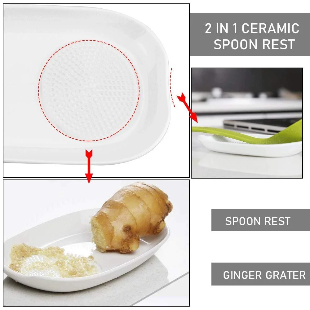 Терка керамическая для имбиря, чеснока Wasa, белая, фото №3