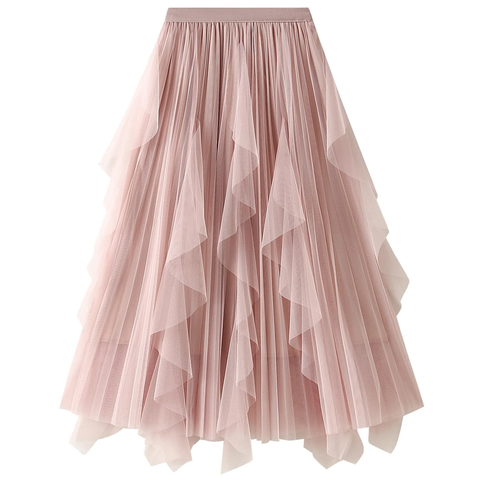 Спідниця з тюлю DGSHIRLDJO Жіноча Довга Еластична, фото №1