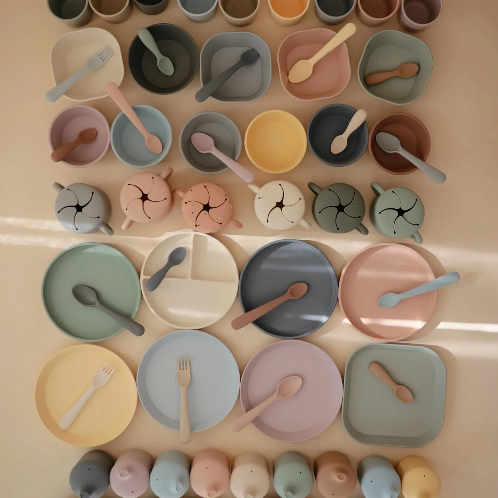 Набір дитячих ложок Mushie, 2 шт., силіконові без BPA, можна мити в посудомийній машині, міцні аксесуари для малюків, м'який бузковий колір, фото №5