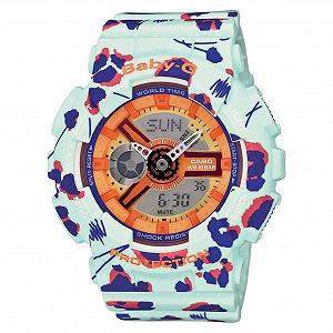 Часы Casio Женские Аналоговые Кварцевые BA-110FL-3AER Ремешок, Разноцветный - Фото 1