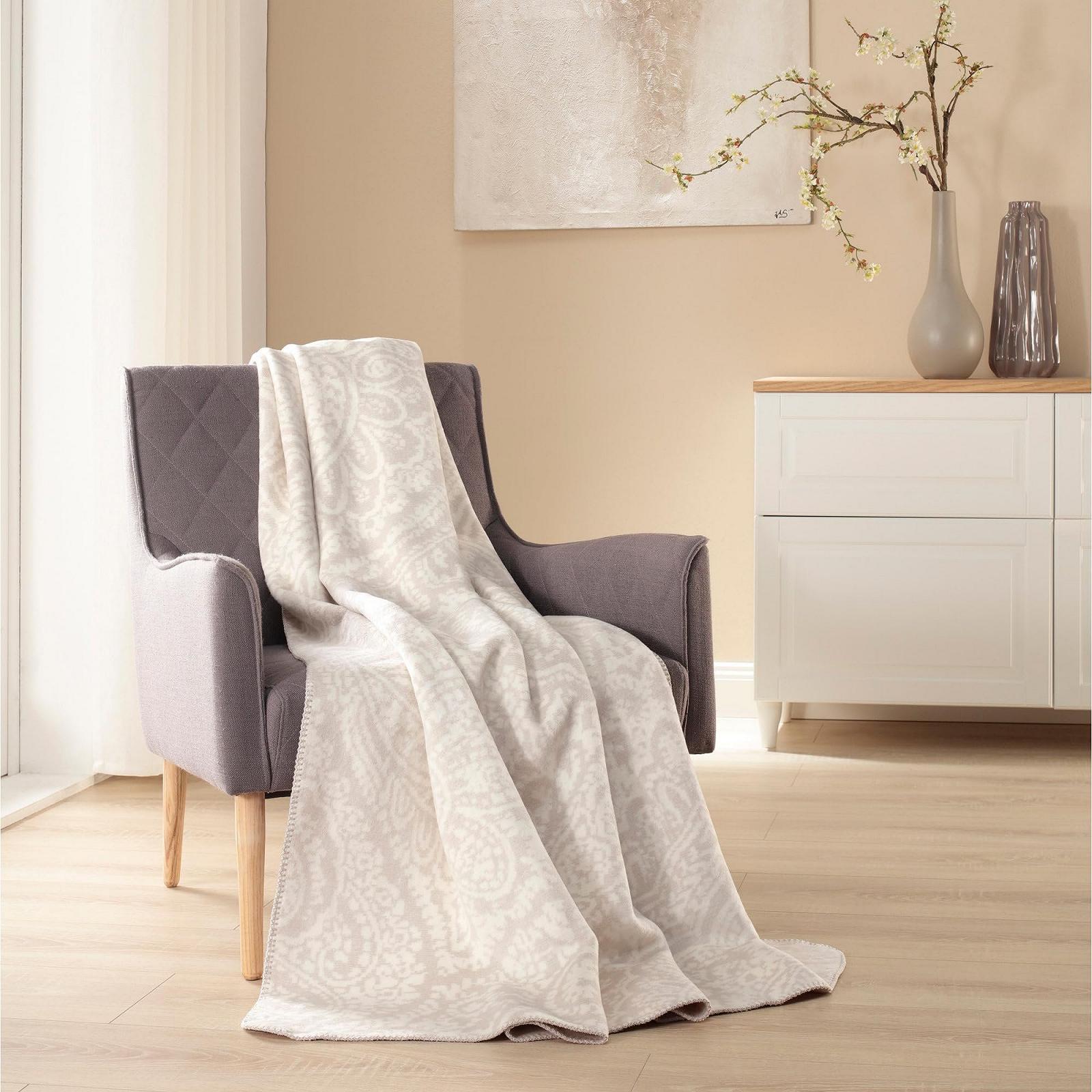 Покривало Biederlack Swinging Paisley Бавовняна суміш Білий Розмір 150 x 200 см, фото №2 Покривало Biederlack Swinging Paisley Бавовняна суміш Білий Розмір 150 x 200 см, фото №2