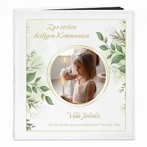 Фотоальбом Maverton для DIY с принтом - на 240 фотографий 10 x 15 - 60 черных страниц - Размер 33 x 30 см - Белый - Фото 1