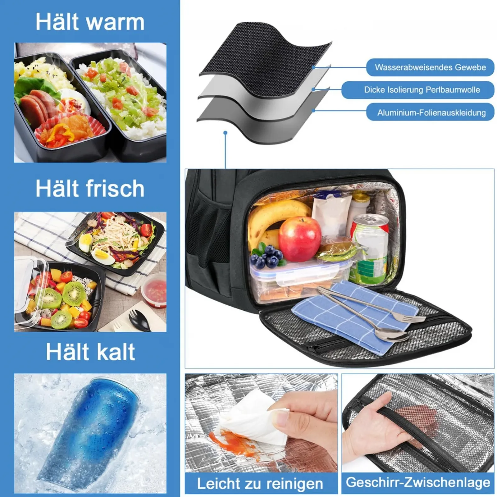 Рюкзак для ноутбука MATEIN 17" Cooling Compartment USB TSA Friendly Black, фото №3 Рюкзак для ноутбука MATEIN 17" Cooling Compartment USB TSA Friendly Black, фото №3