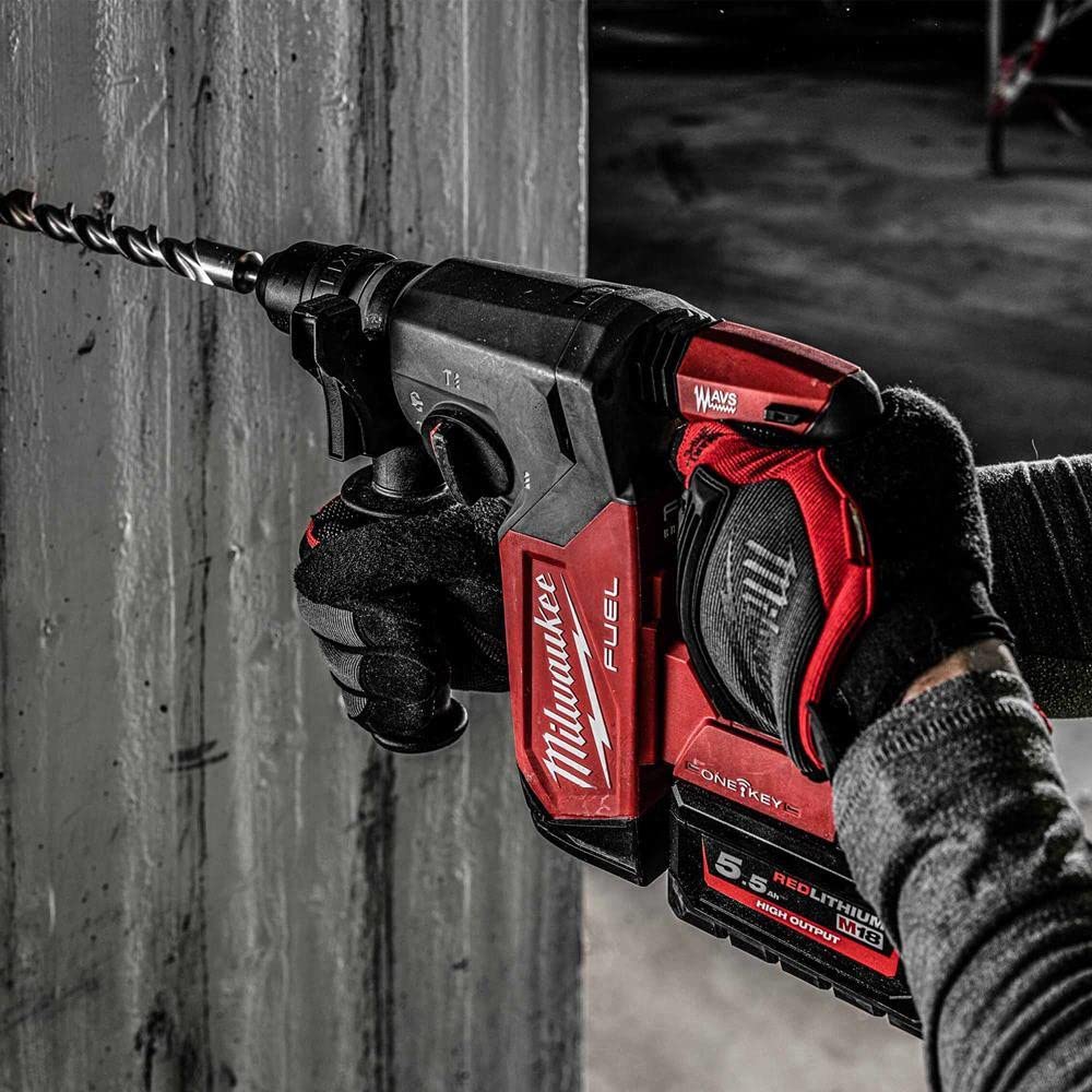 Перфоратор Milwaukee M18 ONEFHX-0X Fuel ONE-Key 26 мм 18 В (без аккумулятора), фото №4