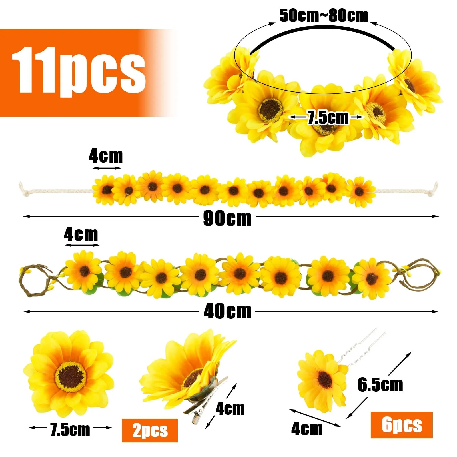 Повязка Цветочный BETESSIN, фото №2 Повязка Цветочный BETESSIN, фото №2