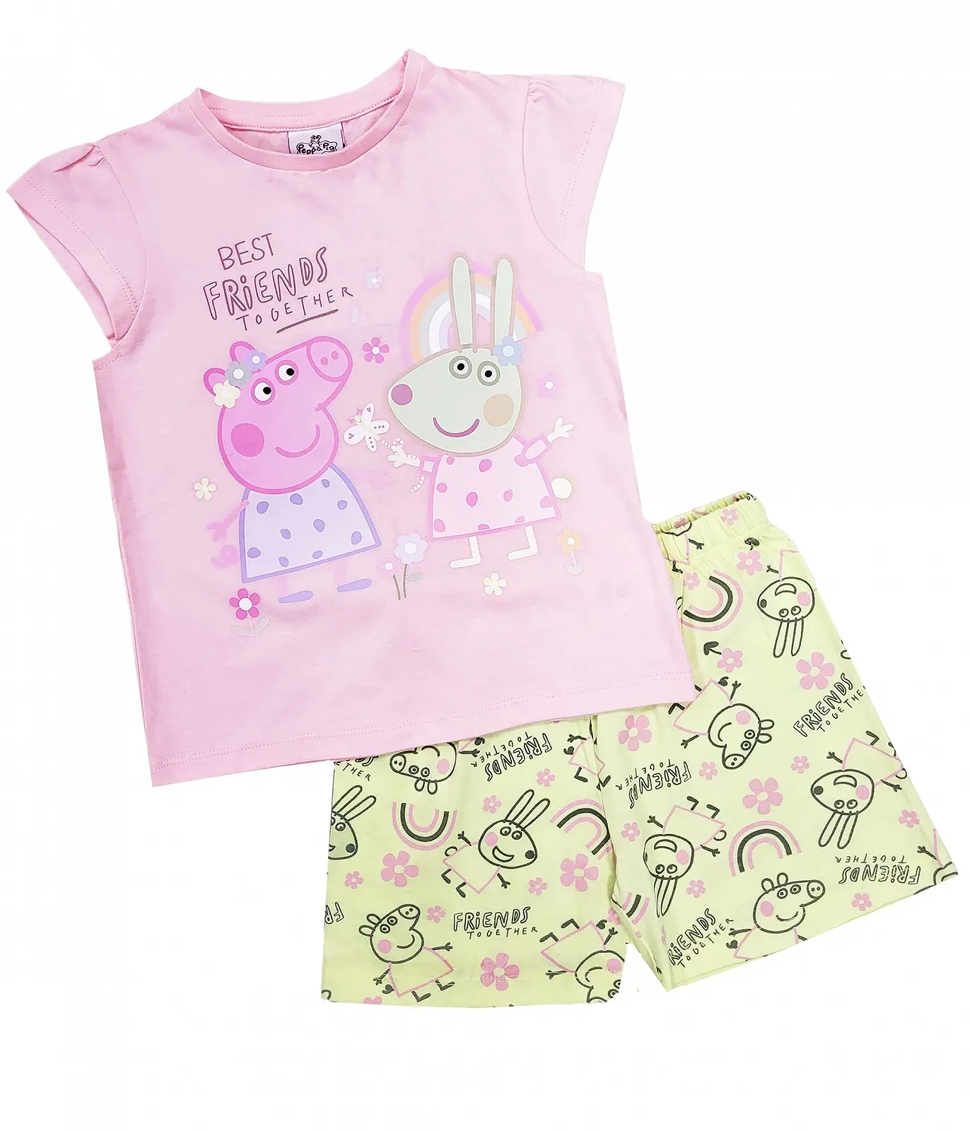 Пижама Peppa Pig Для девочек Шорты Лучшие друзья, фото №3 Пижама Peppa Pig Для девочек Шорты Лучшие друзья, фото №3