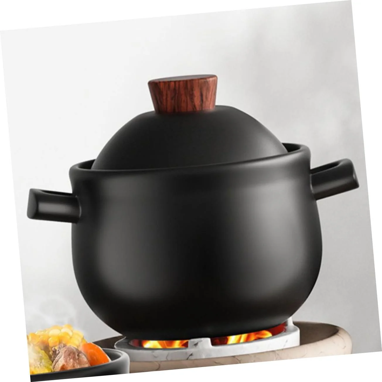 Кастрюля BESTYASH Керамическая Большая вместимость Для газовой плиты С крышкой, фото №4