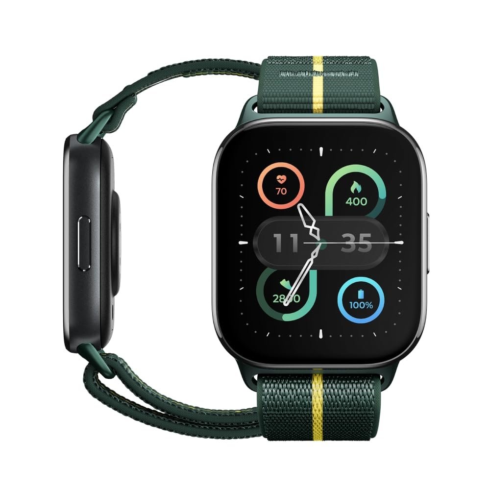 Смарт-часы Motorola Moto Watch Fit Функции фитнеса, Moto AI Control, 1,9-дюймовый OLED-дисплей, Gorilla Glass 3, IP68, до 16 дней автономной работы, BT, 32 ГБ/256 ГБ, Android, Trekking Green, фото №1