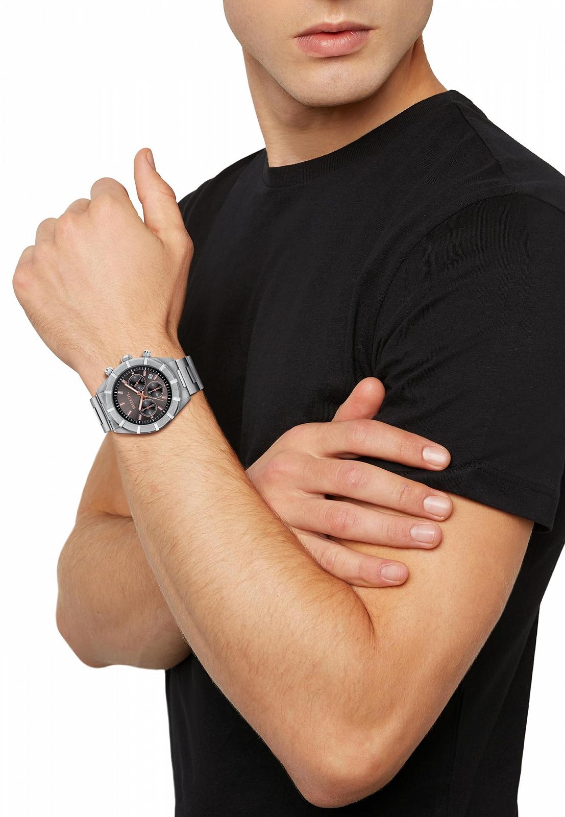 Часы Breil B 12 H Хронограф Кварцевый Серебристый, фото №6