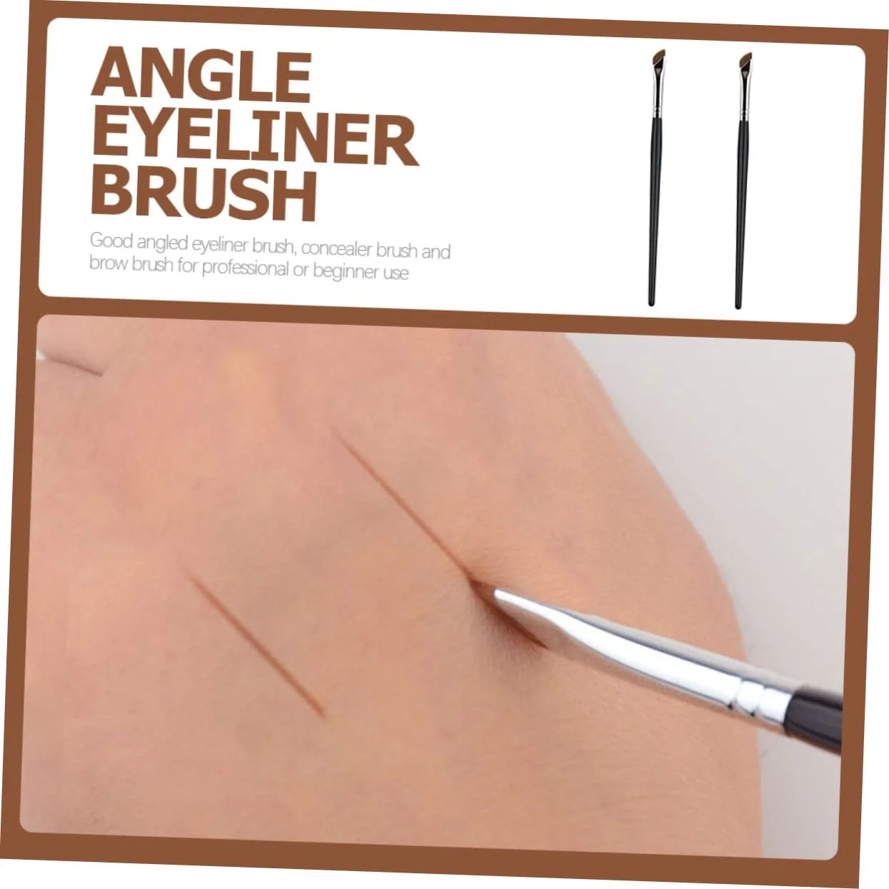 Кисти для бровей FRCOLOR, угловая, фото №4