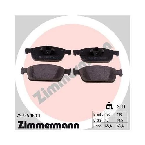 Тормозной диск ZIMMERMANN COAT Z 250.1364.20 для FORD задняя ось, фото №4