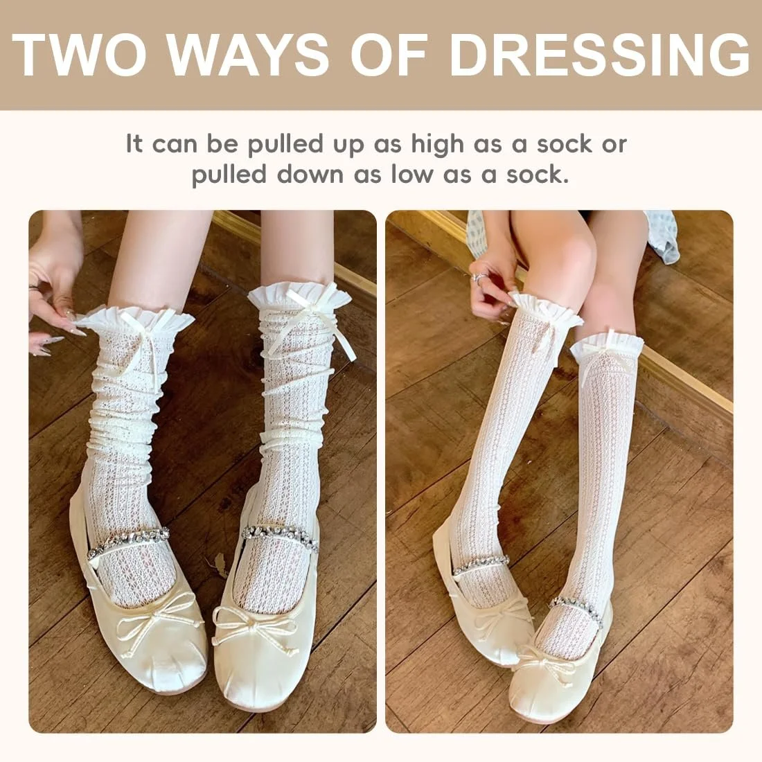 1 пара традиційних панчіх до колін, фото №4