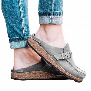 Женские Шлепанцы Летние Замшевые - Фото 1