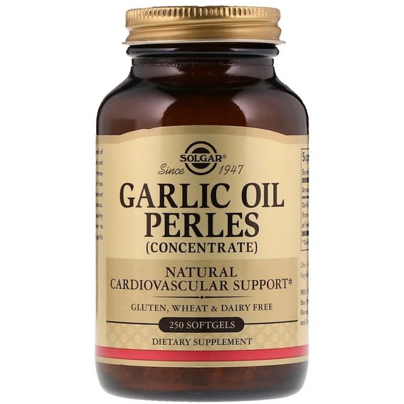 Чеснок Solgar Garlic Oil Perles 250 Softgels, фото №1 Чеснок Solgar Garlic Oil Perles 250 Softgels, фото №1