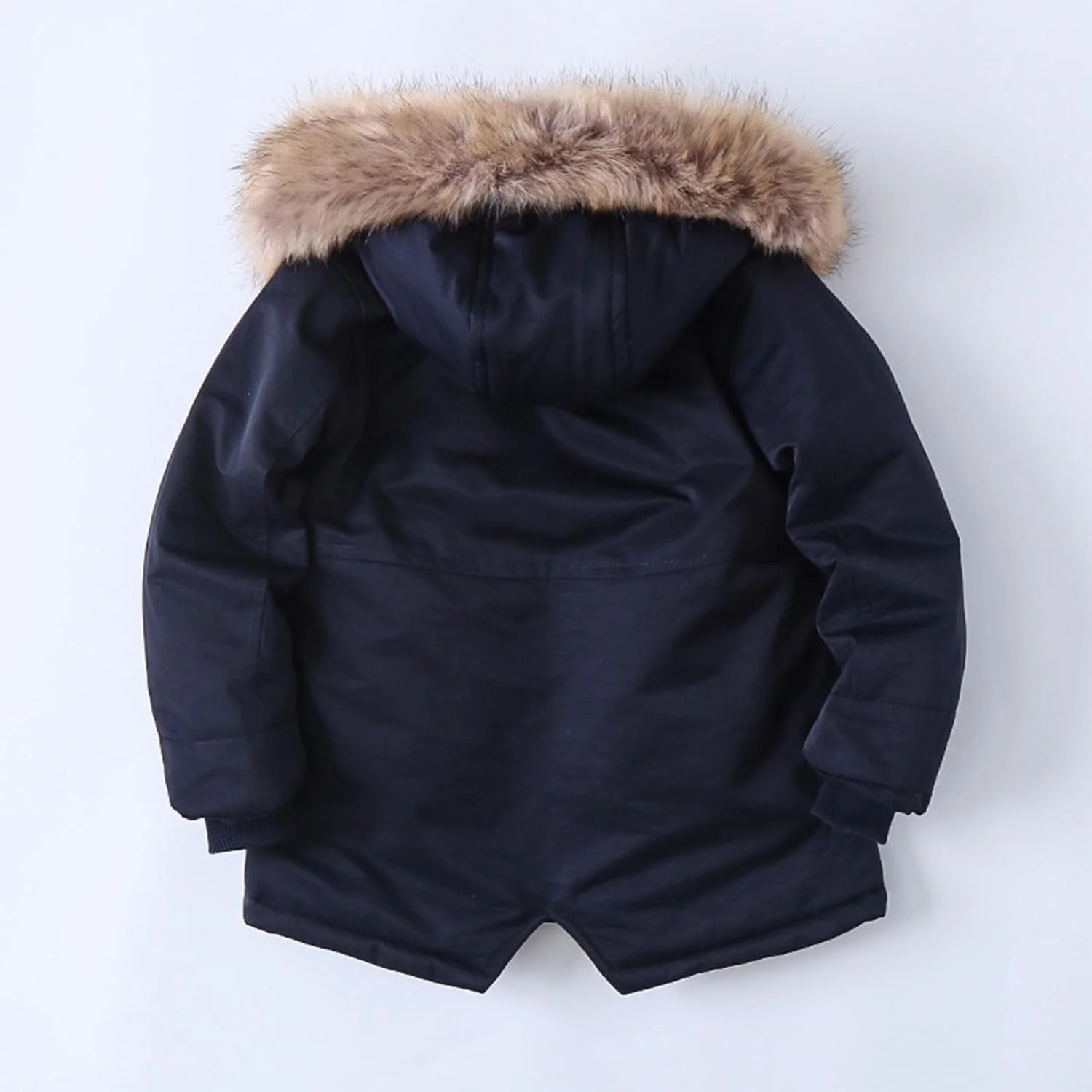 Дитяча зимова тепла флісова куртка з капюшоном зі штучним хутром, фото №2 Дитяча зимова тепла флісова куртка з капюшоном зі штучним хутром, фото №2