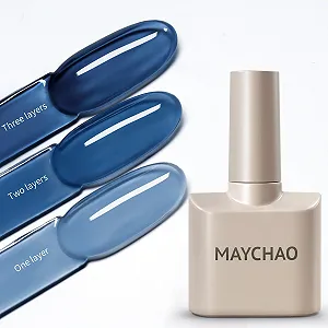 Гель-лак MAYCHAO Nude Sea Blue Translucent 15 мл - Фото 1