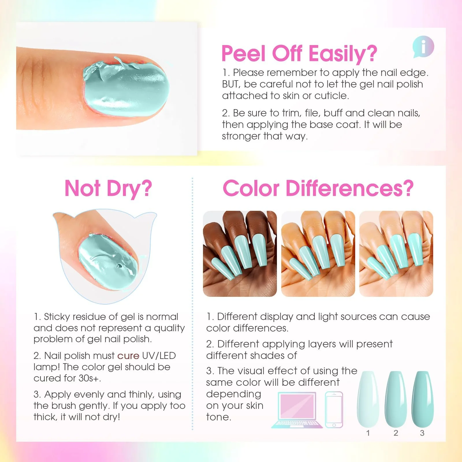 Гель-лак ROSALIND Набір 100 шт, фото №8