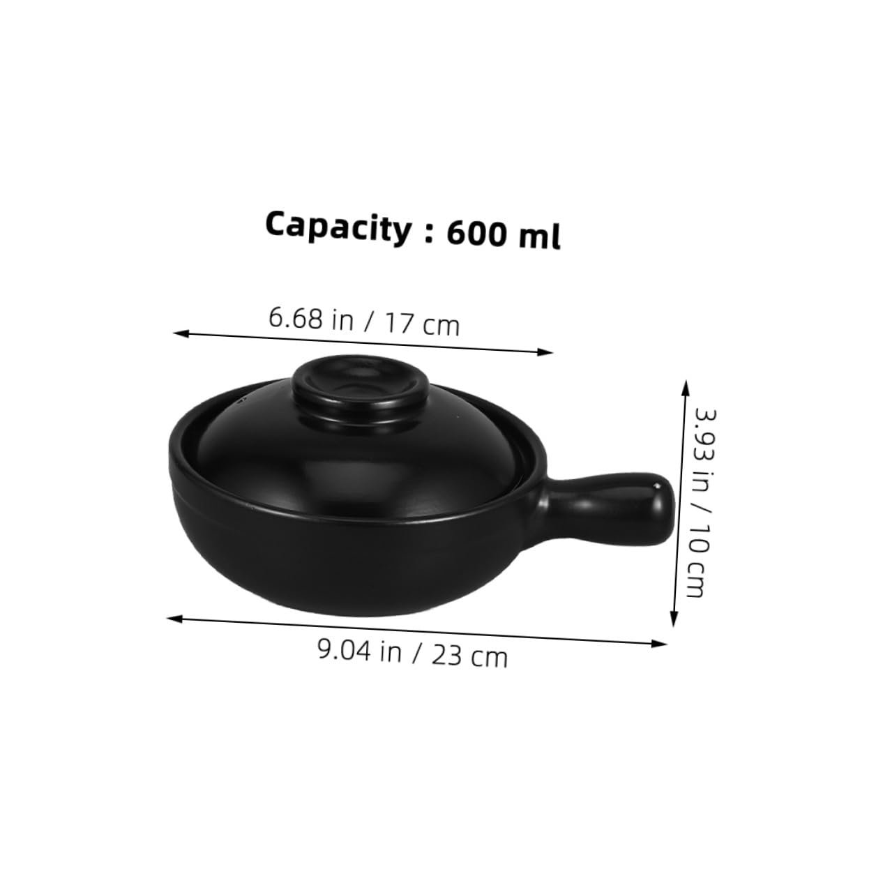 Горшок глиняный VICASKY с крышкой японский Donabe термостойкий, фото №8
