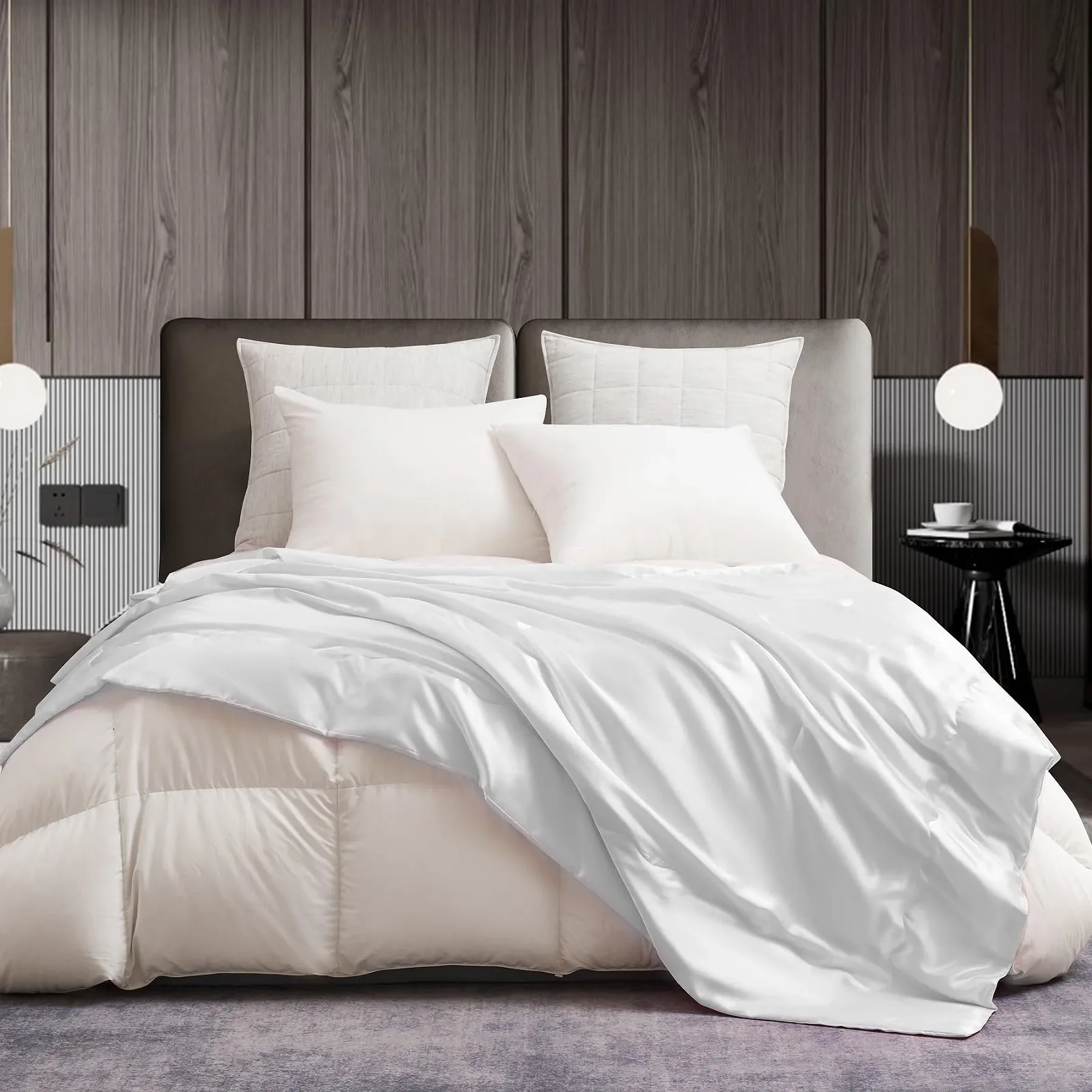 Одеяло YASMENG Сатин 150 x 200 см Белый, фото №3