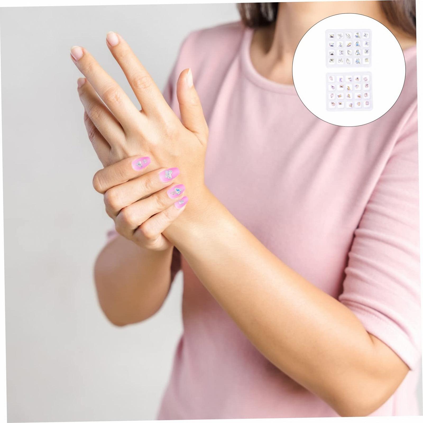 Стрази для нігтів FRCOLOR, 200 шт, кольорові, плоскі, фото №9