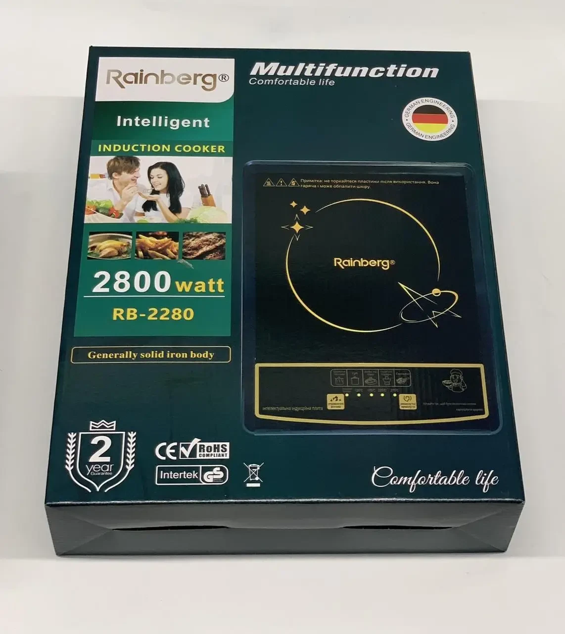 Плита Rainberg RB-2280 индукционная 2800Вт Электрическая настольная, фото №3