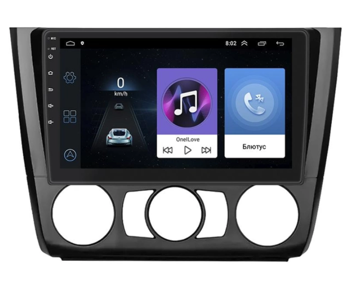 Штатна магнітола Lesko для BMW 1 серии I (E81/E82/E87/E88) 2004-2007 екран 9 2/32Gb Wi-Fi GPS Base, фото №4