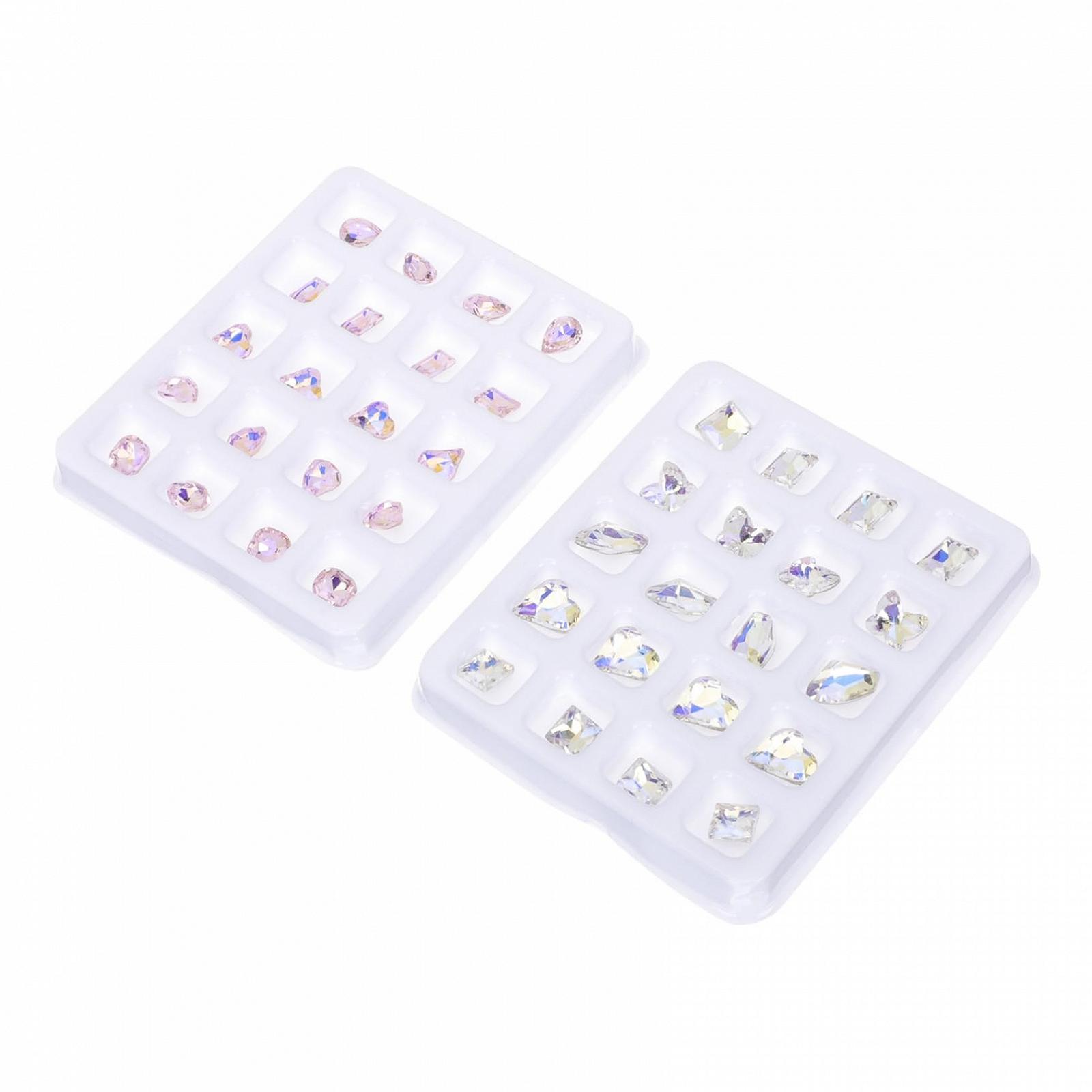 Стрази для нігтів WOONEKY Різнокольоровий пластик, фото №1