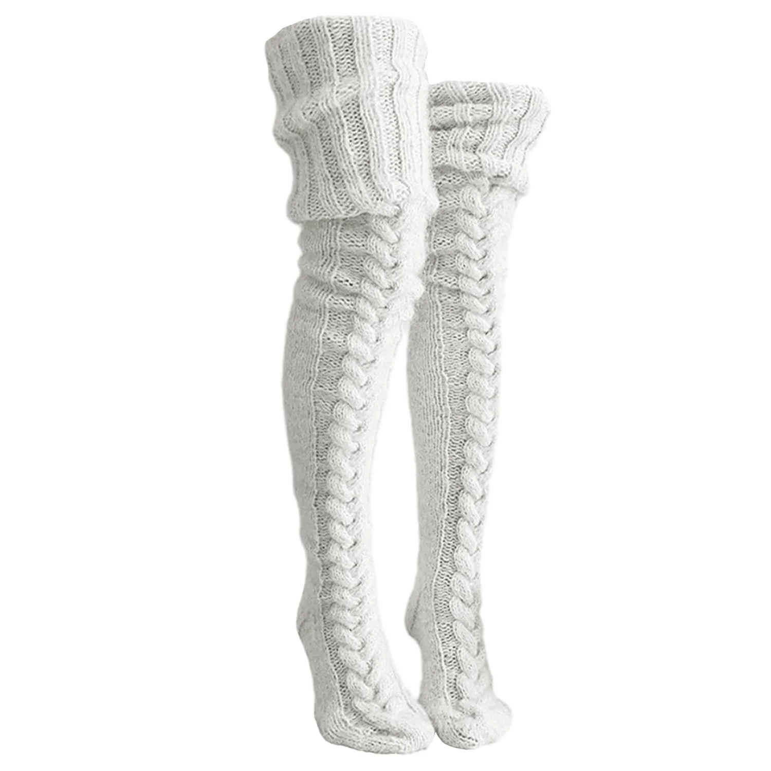 Пара длинных носков Вязаные теплые носки Длинные толстые носки для женщин, фото №1 Пара длинных носков Вязаные теплые носки Длинные толстые носки для женщин, фото №1