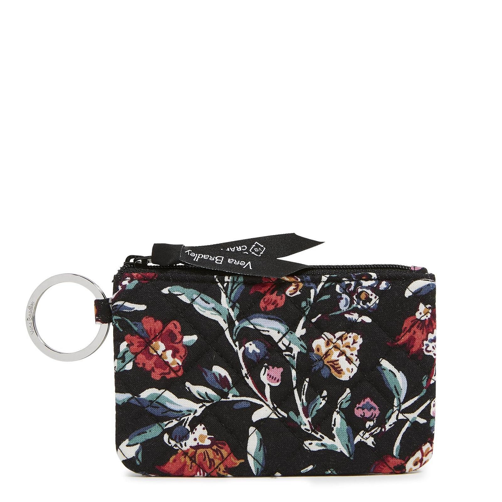 Гаманець Vera Bradley Zip Бавовна Perennial Noir One Size, фото №1