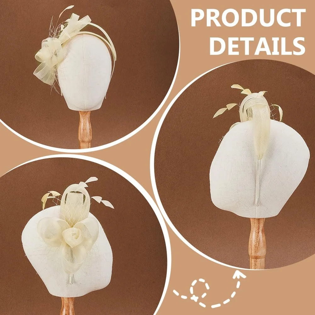 Обруч-федор AHANDMAKER с перьями для женщин, фото №3