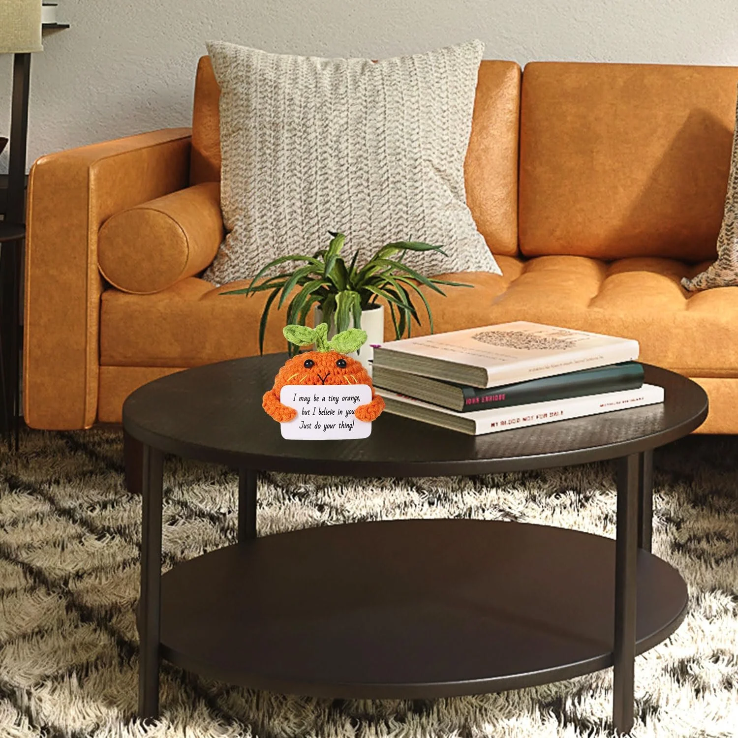 Мини-кукла NQEUEPN Вязаная игрушка Оранжевая, фото №4 Мини-кукла NQEUEPN Вязаная игрушка Оранжевая, фото №4